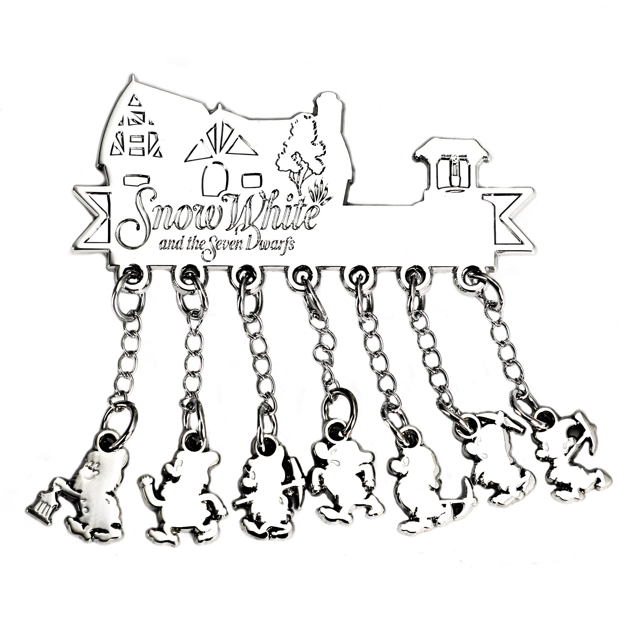 BioworldSnow-White Charm Lapel Pin features the dwarve