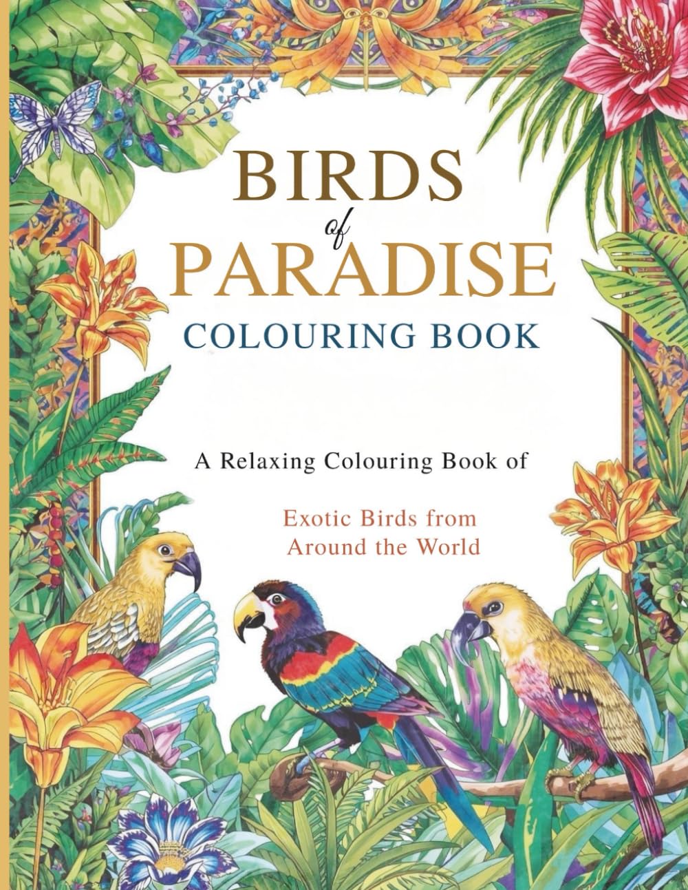 Birds of Paradise colouring book