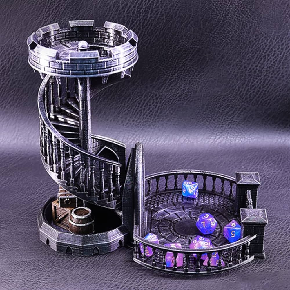 Amazon.co.jp: LANGWEI トレイ付きのダイスタワー城