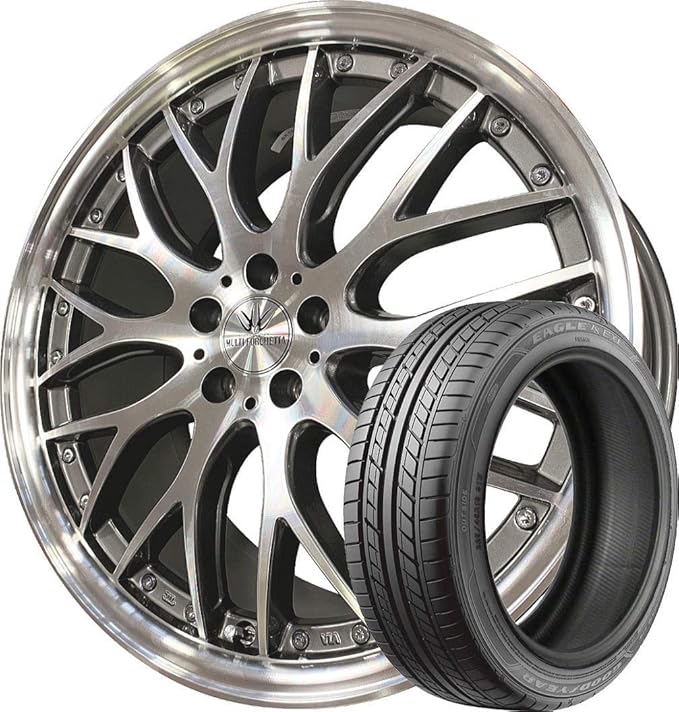Amazon サマータイヤ ホイール 1本セット 18インチ Goodyear グッドイヤー イーグル Ls Exe 215 45r18 ロクサーニ マルチフォルケッタ タイヤ ホイールセット 車 バイク