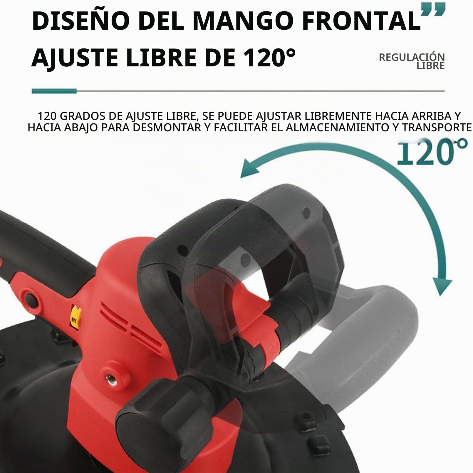 Fratasadora eléctrica para mortero de Cemento de hormigón, alisadora para Paredes de Cemento, 6 velocidades Regulables con Interruptor, enlucidora de Paredes 2 * 22500mAh