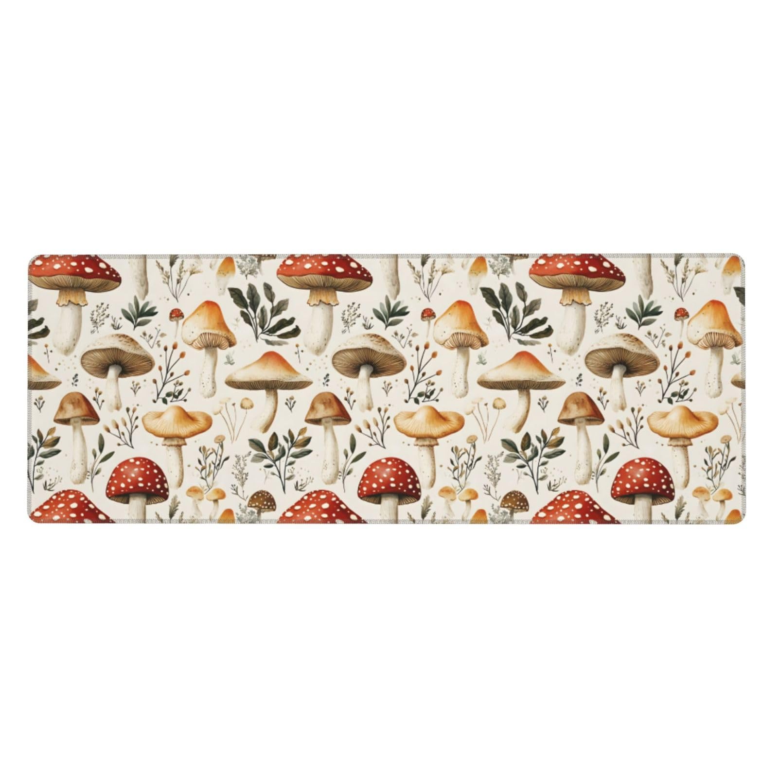 Tapis de souris de jeu base caoutchouc imprimé champignon - 8