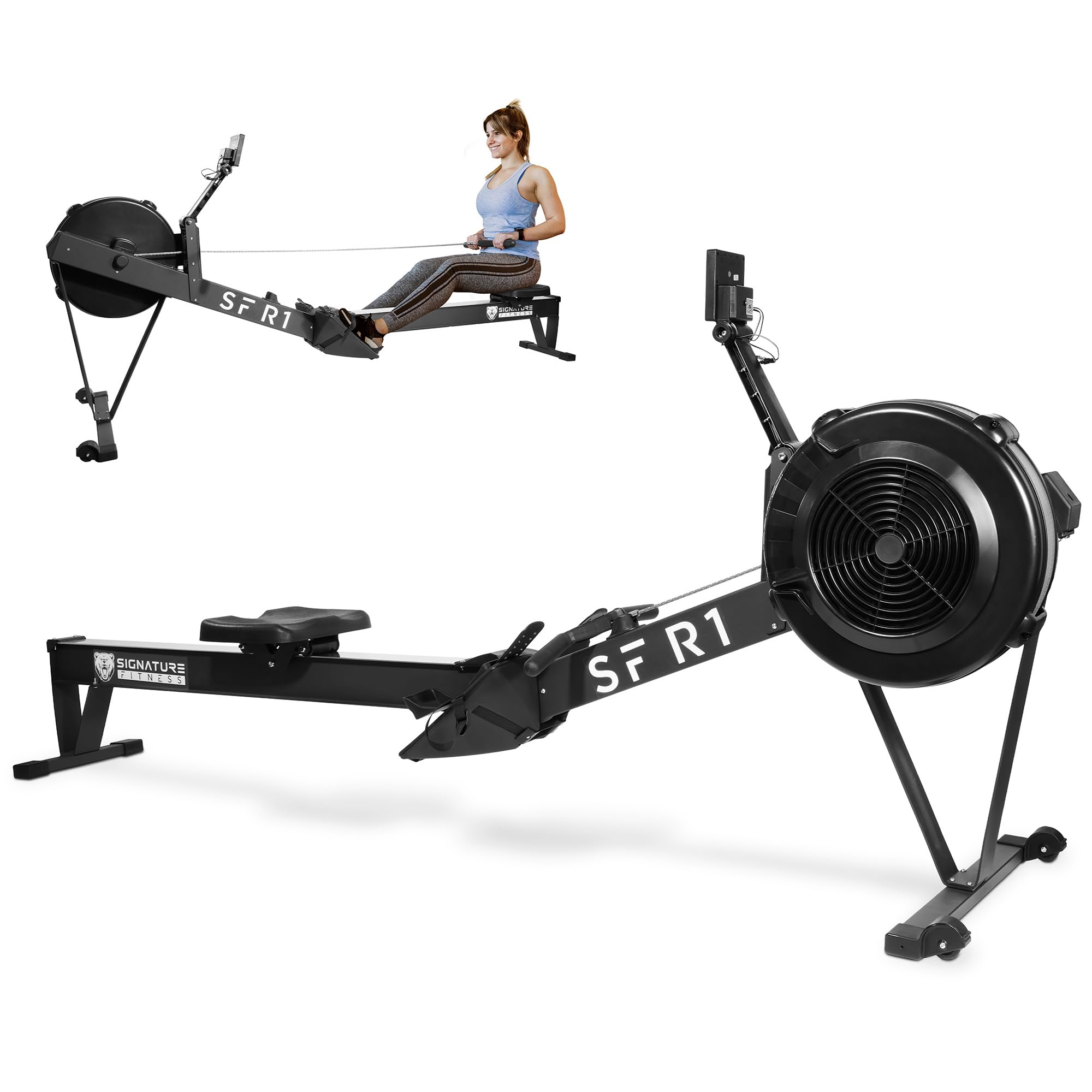 Rowing Machine for Home, Professional Indoor Rowers, Wind Resistance Rowers with LCD Display
