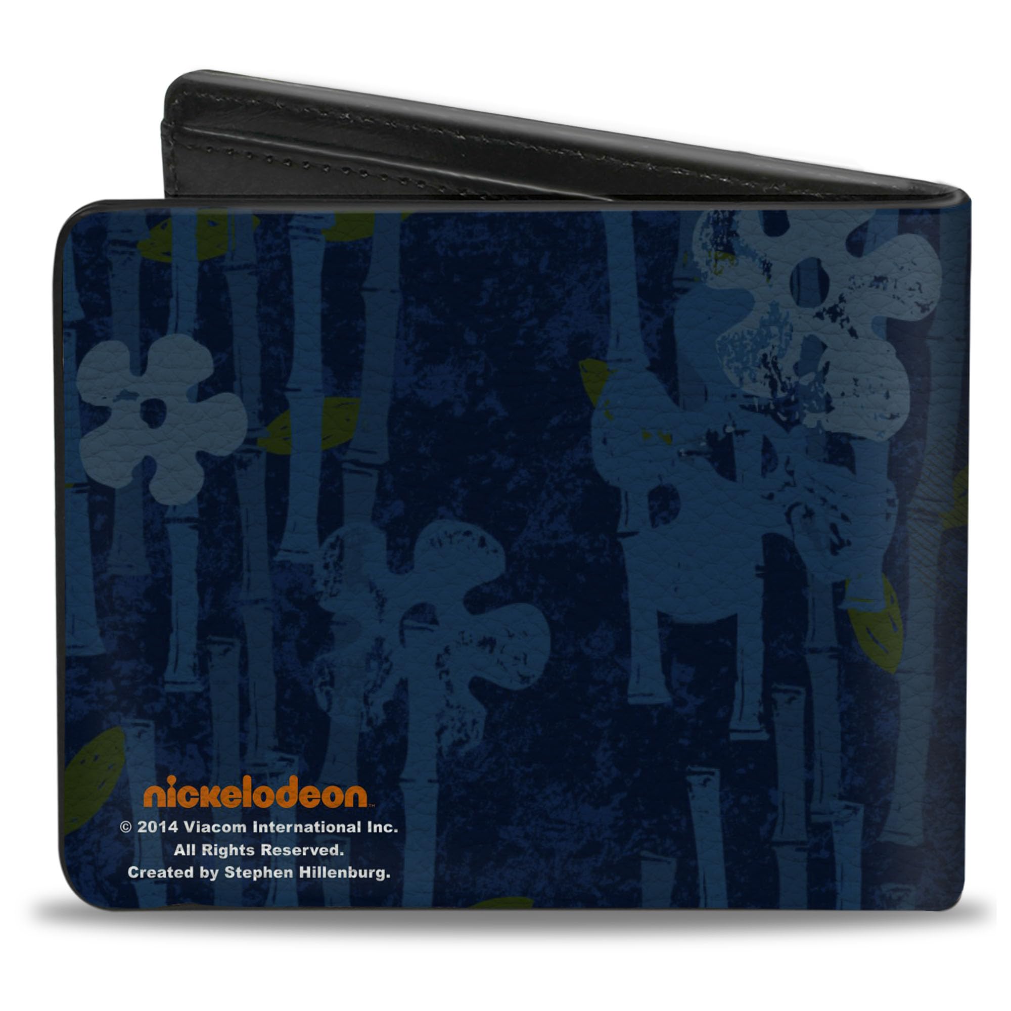 SpongeBob SquarePants mens Buckle-down Pu Bifold - Spongebob Nice Buns Wallet, Multicolor, 4.0 x 3.5 US