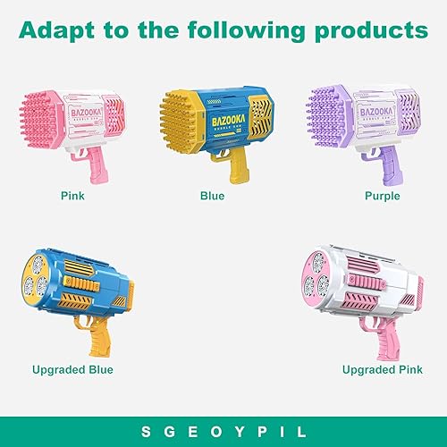 Miniatura 2 de Cargador de máquina de burbujas para ametralladora de burbujas compatible con Blaster Bazooka Rocket Blower Cable de alimentación de batería de