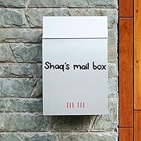 Vista 4 de 810 piezas de 10 hojas de calcomanías de letras, vinilo autoadhesivo, impermeables, para buzón, calcomanías de números del alfabeto para buzón