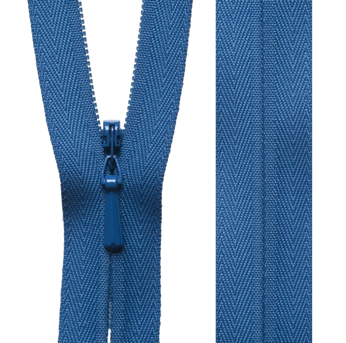 16"/ 41cm YKK Concealed Zip: Saxe Blue