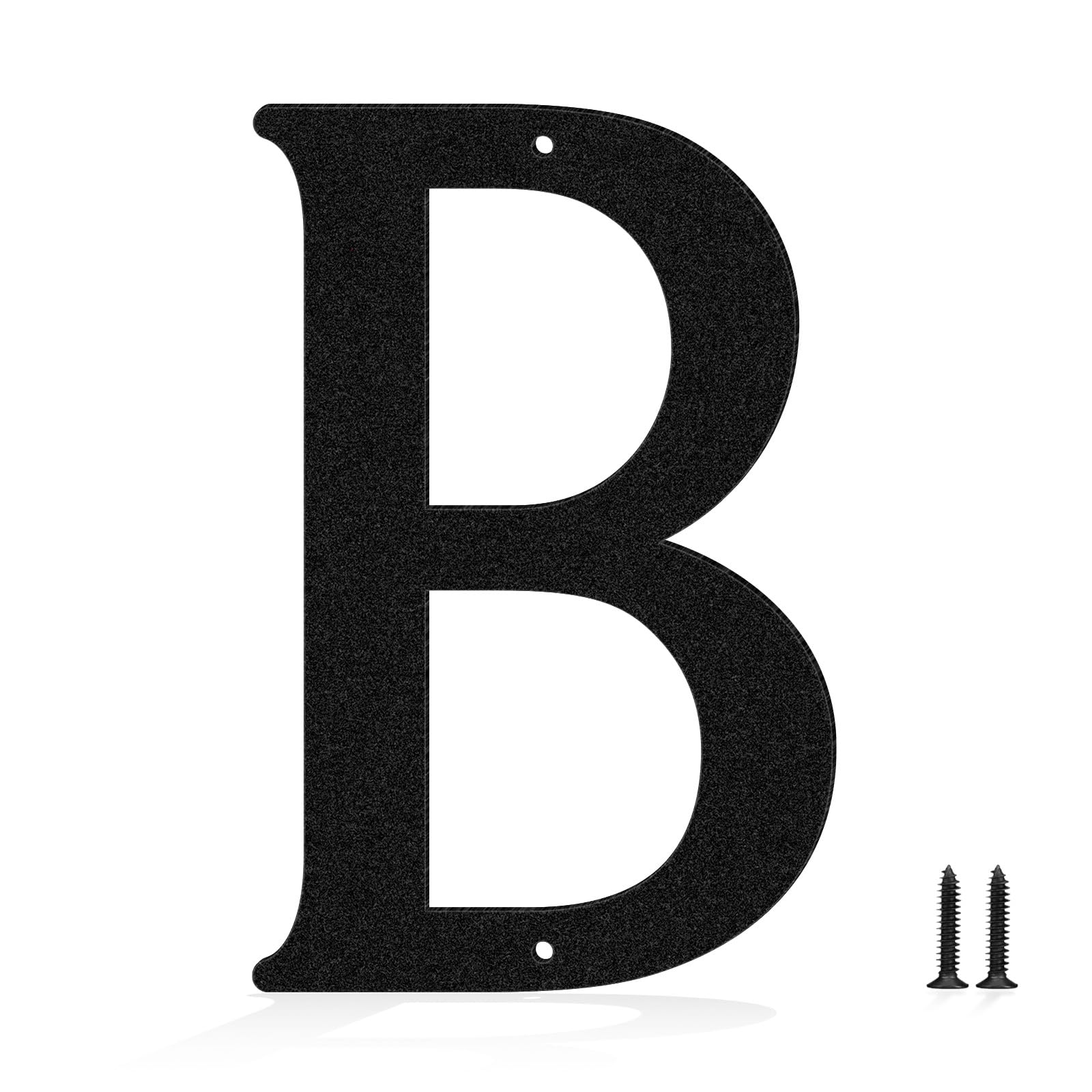 4 Inch Black Metal House Number, Modern Outdoors Address House Number, Door Mailbox Decoration Sign, Metal Home Address Numbers and Letters, Large