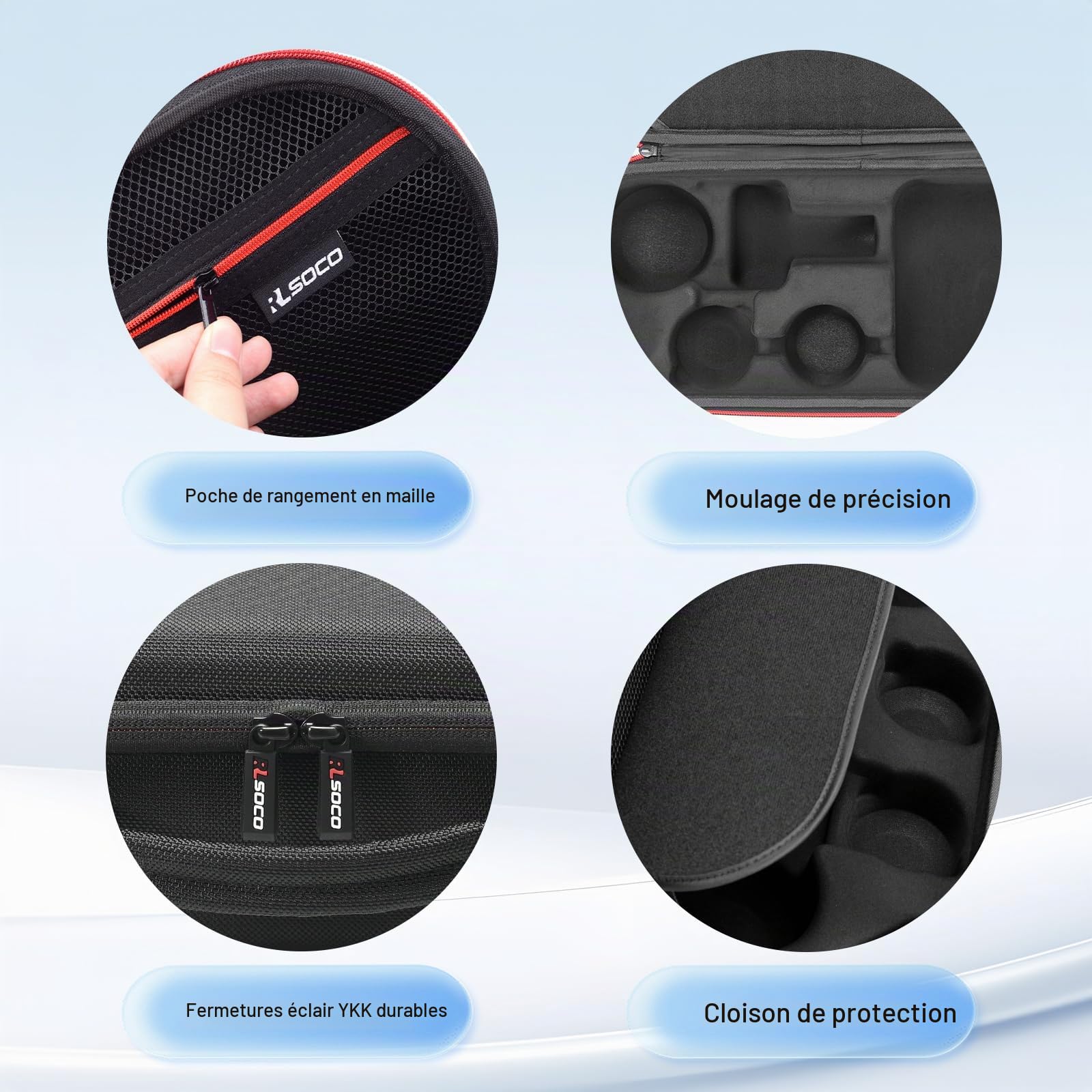 RLSOCO Étui pour Dyson Supersonic Nural HD16 sèche-cheveux Bagages de voyage (Noir)