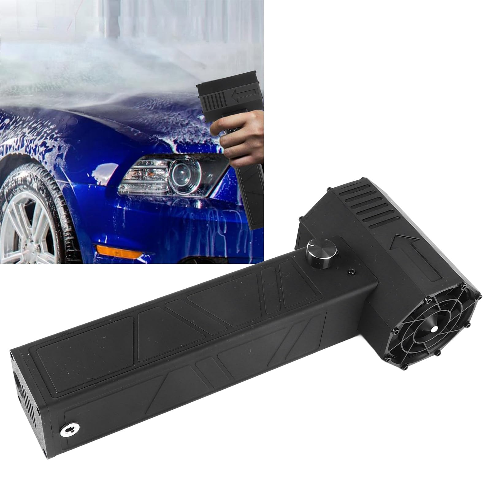 Dmuchawa Turbo Jet z możliwością Regulacji prędkości. Długa żywotność Baterii, Przenośny i Kompaktowy Materiał PETG. Bateria 32000 MAh do Rozpalania Ognia, Chłodzenia i