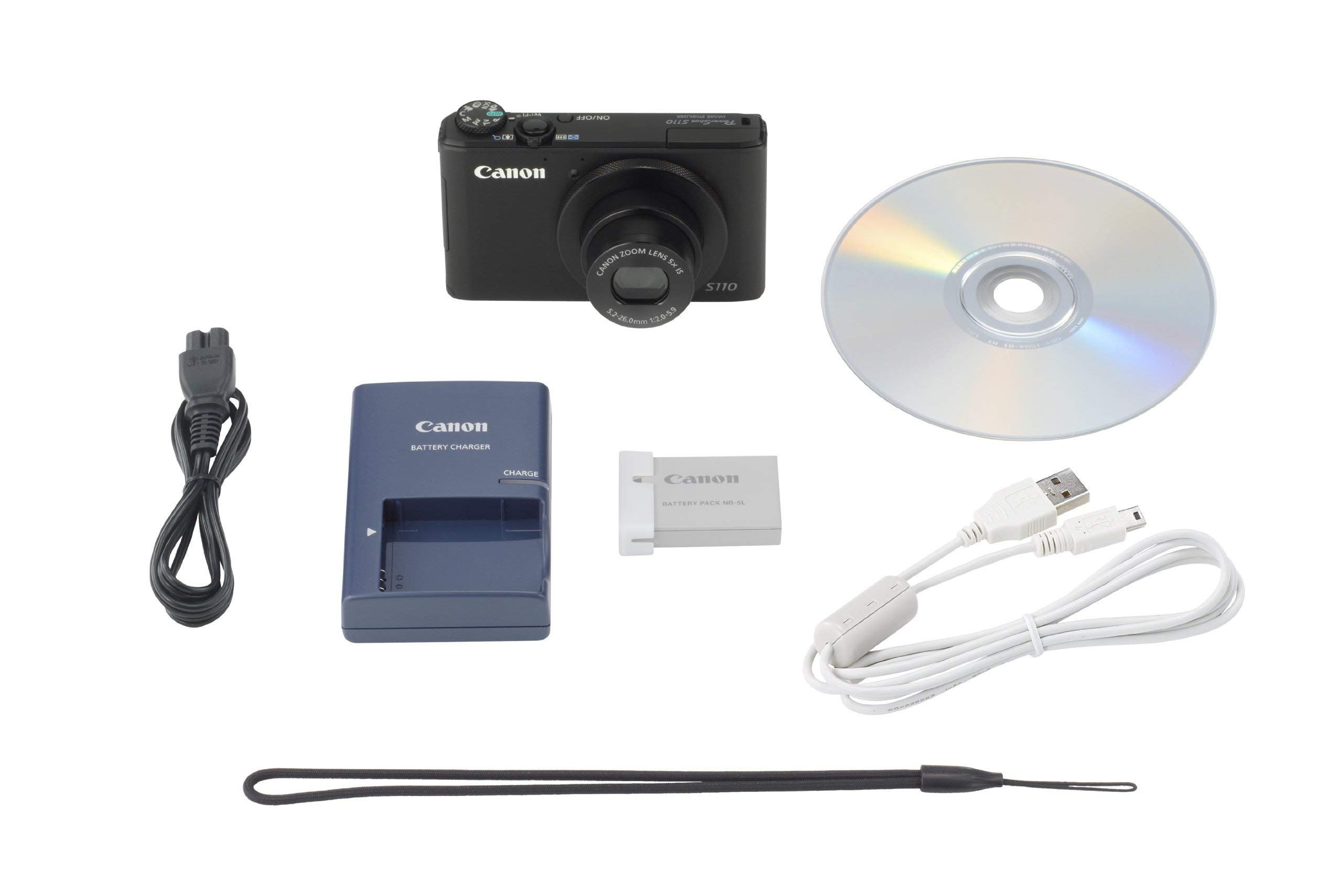 Canon PowerShot S110 Digitale Kompaktkamera (12,1 MP, 5-Fach Opt 