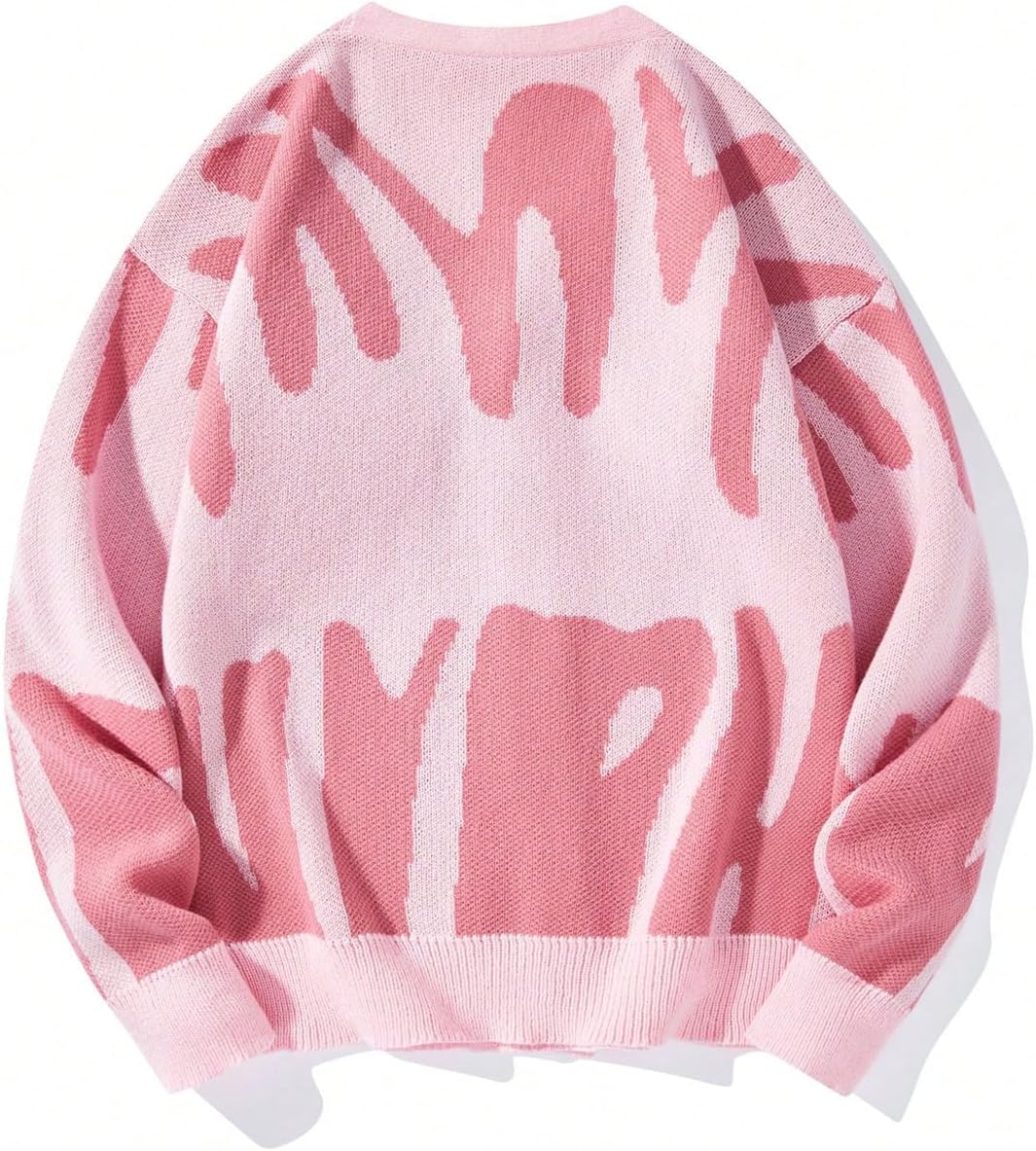 SweatyRocks Men's Y2K Long Sleeve Cardigan Sweater V Ncek Button Down Oversized Sweaters Unisex Casual Knitted Outerwear - Image 2