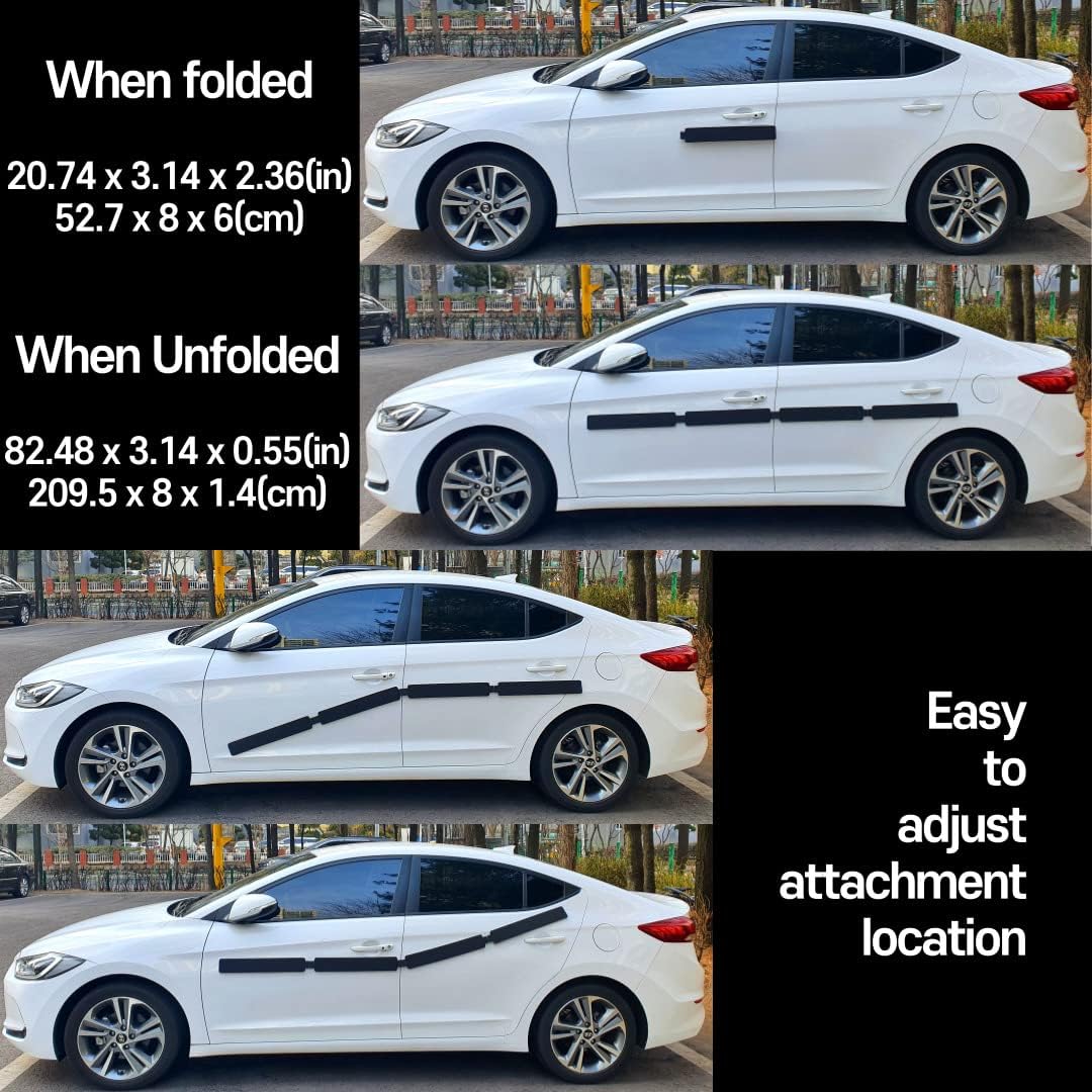 Scratch Defense 2 Doors Removable Magnetic Car Door Ding Dent Protector Car Door Guard Edge Guards Door Protectors Car Door Protection