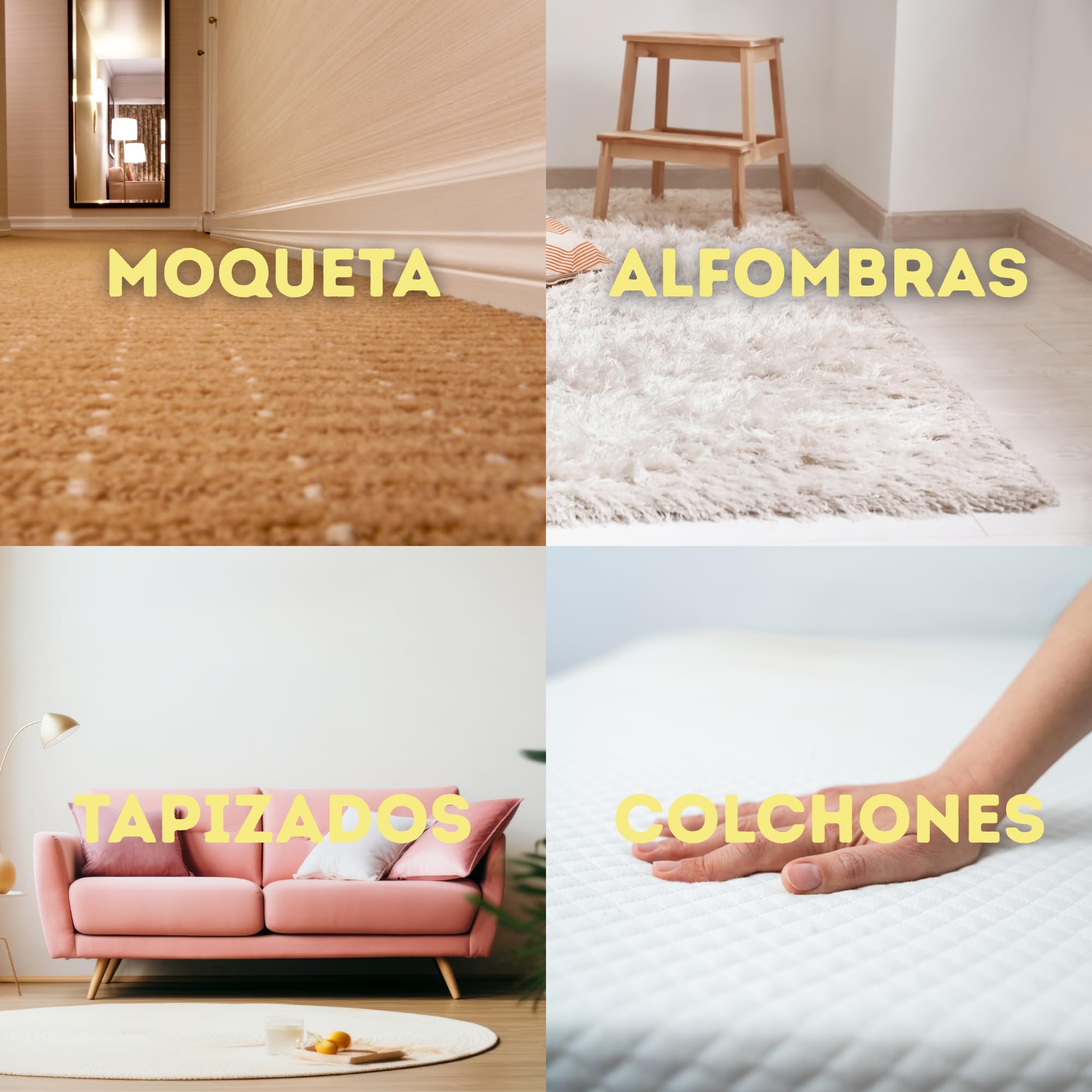 Pack de 2 Limpiador de Tapicerías para Máquinas de Inyección – Calidad Profesional – Elimina Manchas y Olores en Tapicerías, Sofás y Alfombras (5L+5L)
