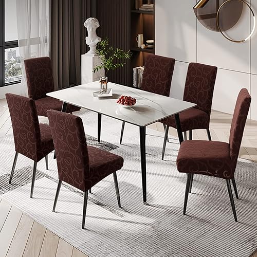 Miniatura 2 de Genina Fundas impermeables para sillas Parsons de comedor, fundas elásticas para sillas Parsons para comedor, cocina, funda protectora para silla de