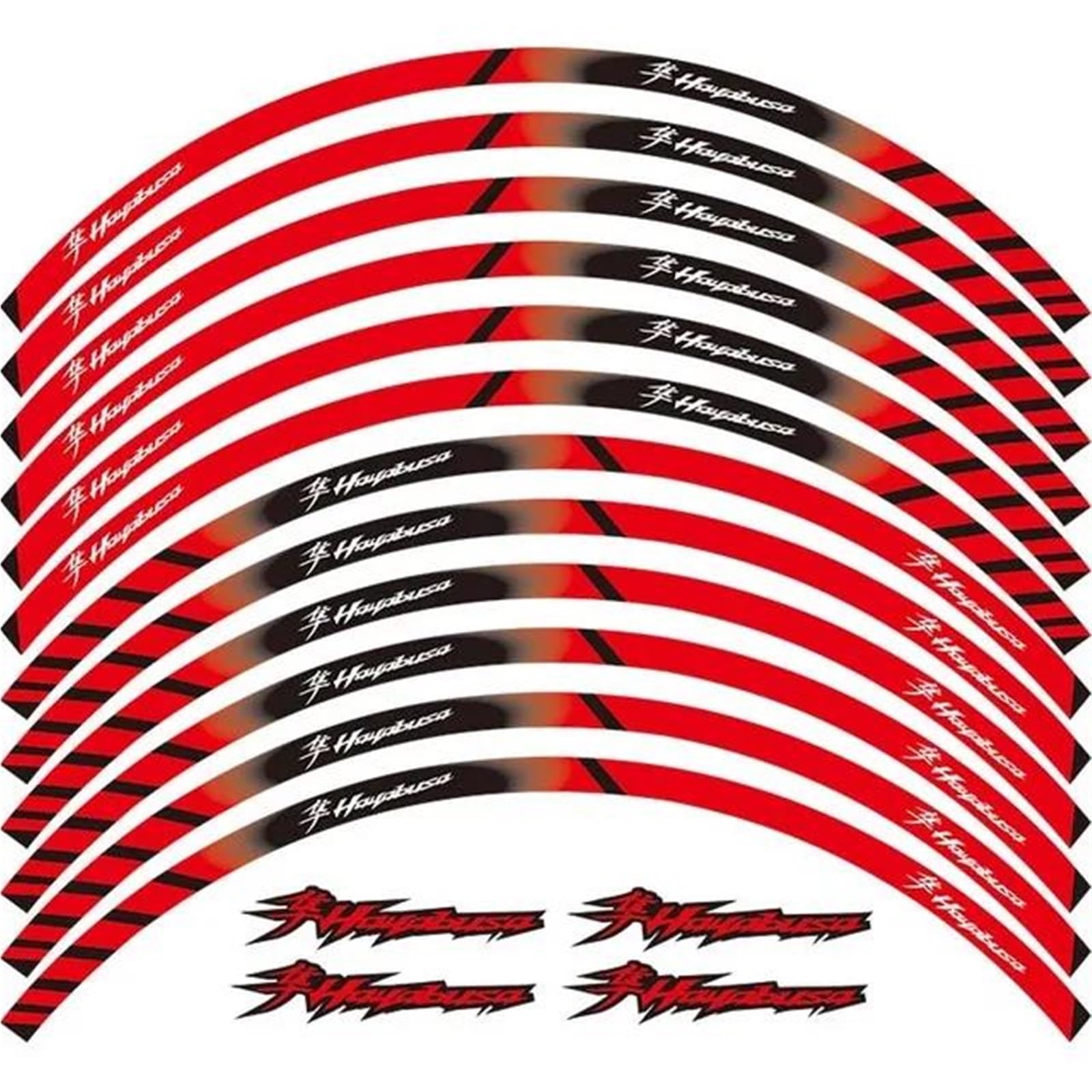 The Sale of Reflective Stickers Motorcycle Wheels is Suitable for Suzuki for Hayabusa Motorbike(Color1)