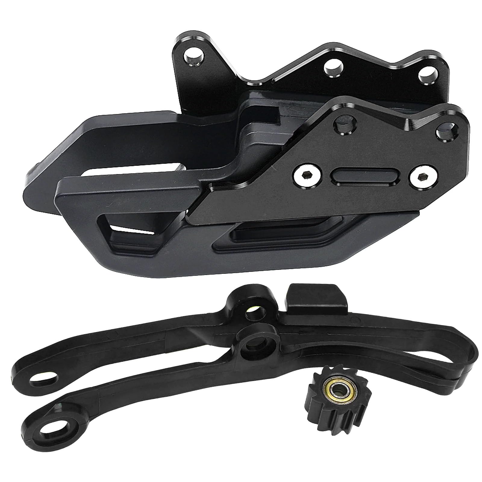 Compatible Con Para KX250F 2009-2020 Para KX450F 2009-2018 Para KLX450R 2008-2014 Guía De Cadena Motocicleta Rodillo Basculante Deslizante