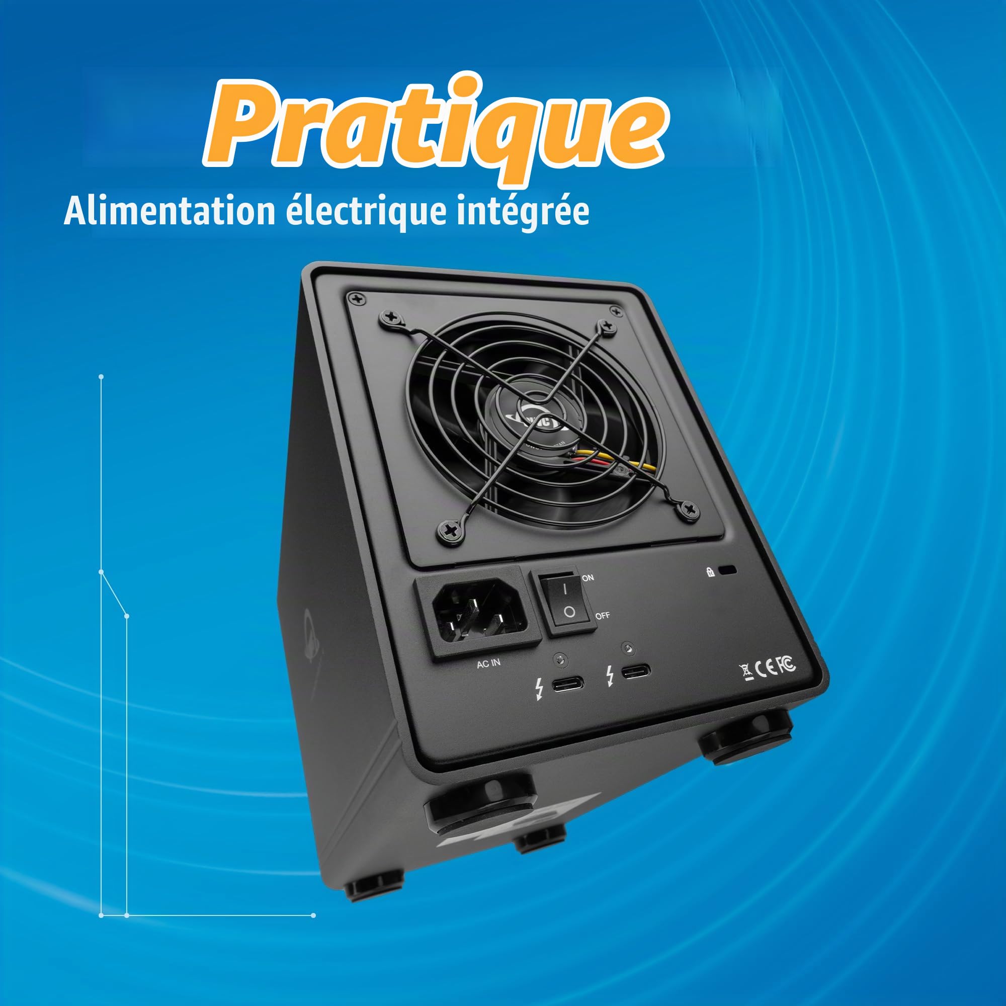 OWC 4-Bay boîtier de Stockage avec Deux Thunderbolt 3 Ports