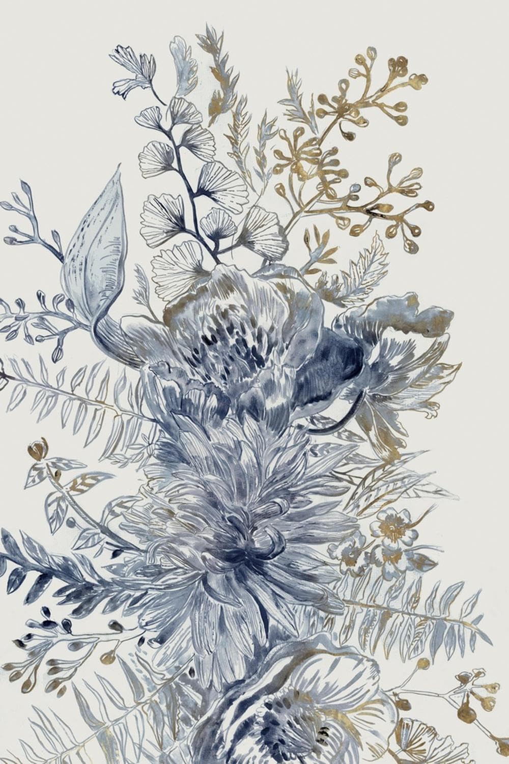 ART.COM Wall Art Print Royal Blue I by Maya Woods, 16" x 24"
