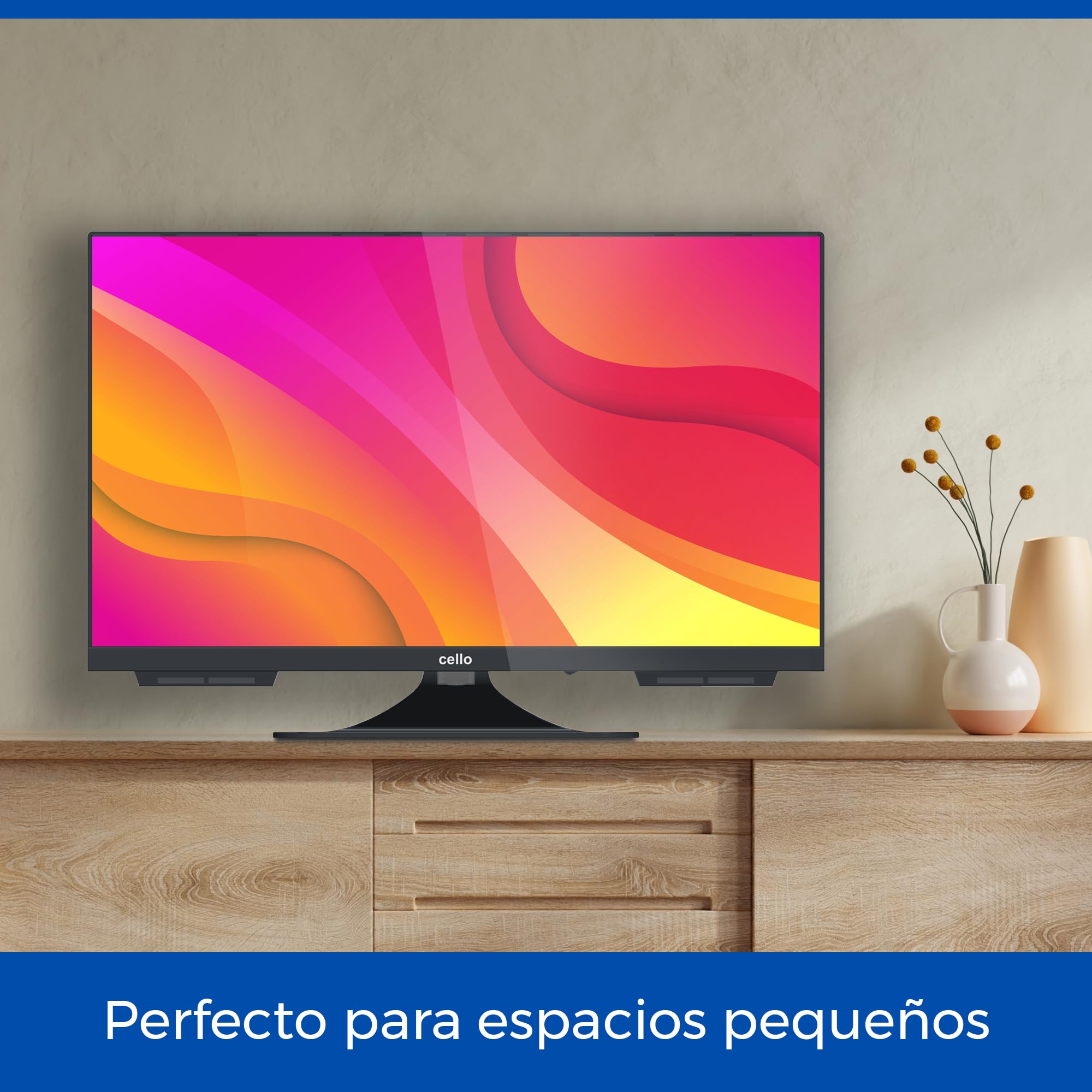 Cello C2224WS Smart TV 22 Pulgadas 12V / 12 Voltios para Autocaravana, Caravana y Furgoneta Camper, Televisor con WebOS, Netflix, Bluetooth