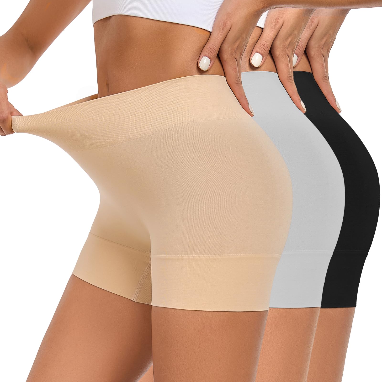 YADIFEN Radlerhose Damen Kurz für Kleid Kurze Radlerhose Shorts Damen unter Kleidern Rock Hotpants Short Leggings Boxershorts Nahtlos Hohe Taille Unterziehhose für Sommer