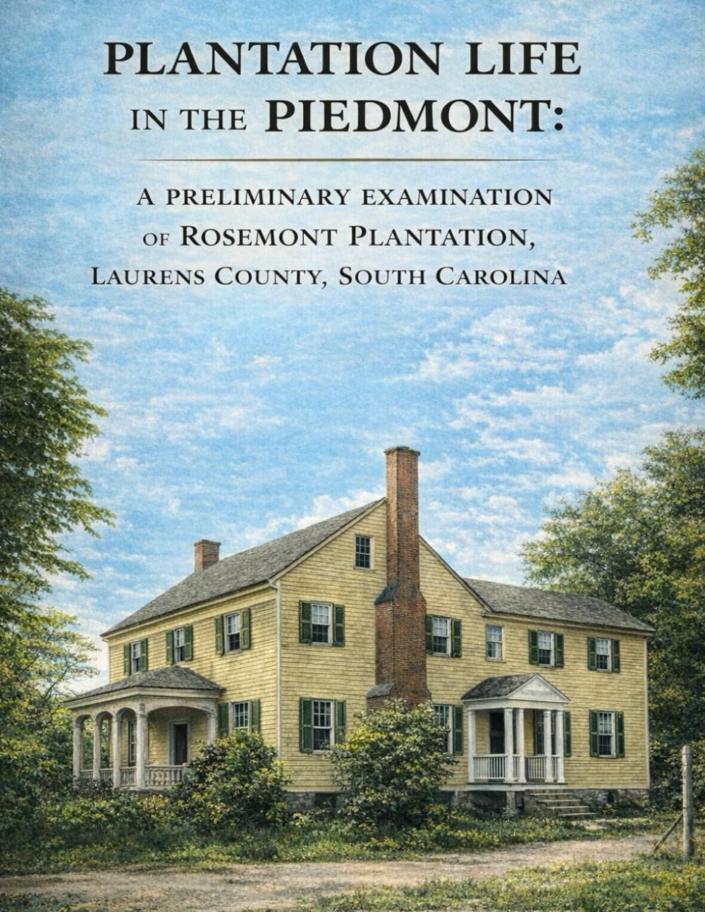 Plantation Life in the Piedmont: A Preliminary Examination of Rosemont Plantation, Laurens County, South Carolina