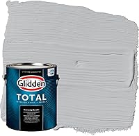 Vista 79 de Glidden Pintura interior + imprimación: gris/plata antigua, una capa, plana, 1 galón