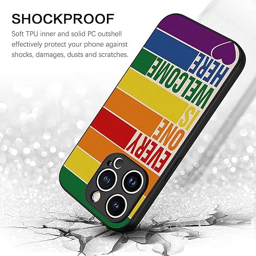 Miniatura 6 de Rainbow - Funda para teléfono LGBTQ Love Pride Gay Lesbiana Bisexual compatible con iPhone 16 15 14 13 12 11 Pro Max Galaxy S25 S24 S23 S22 S21 S20