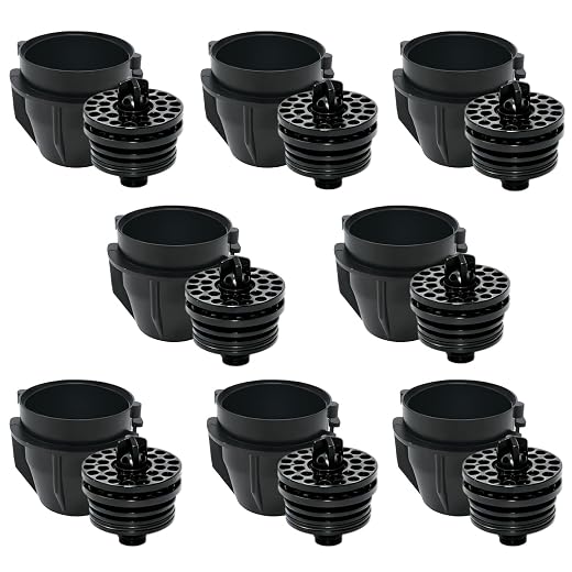 8 Pcs UF-1 Nozzle and Diffuser Assembly Compatible with Most Cola Machine Models, Beverage Dispenser Valve Nozzle Replacement Kit, Inner & Outer Valve Components