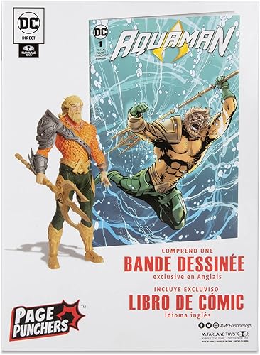 Miniatura 11 de McFarlane Toys DC Direct Page Punchers Aquaman - Figura de acción de 7 pulgadas con Aquaman Comic