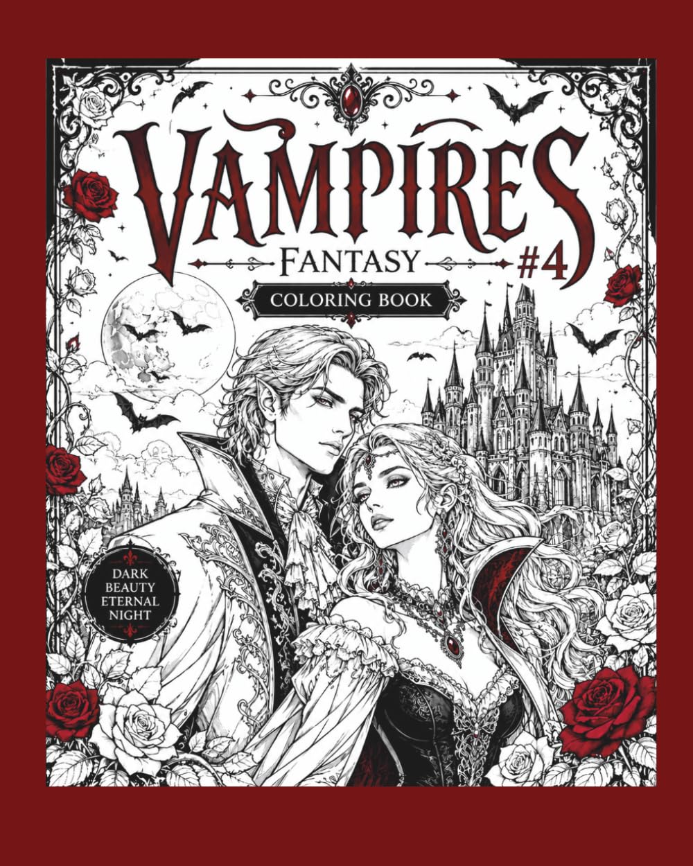 Fantasy, Thorns & Fangs: coloring book (Fantasy, The enchanted Dragon Realm)