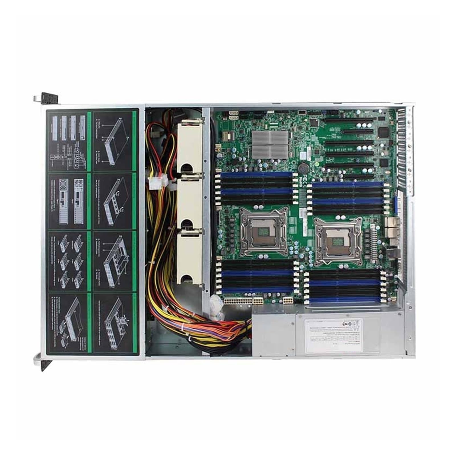 Głębokość 56 cm kompaktowa super ogromna pamięć 2U 560 8 wnęk płyta Hot Rack serwer obudowa 8 wnęk Hotswap 2U 560 mm obudowa (z płytą montażową SATA)