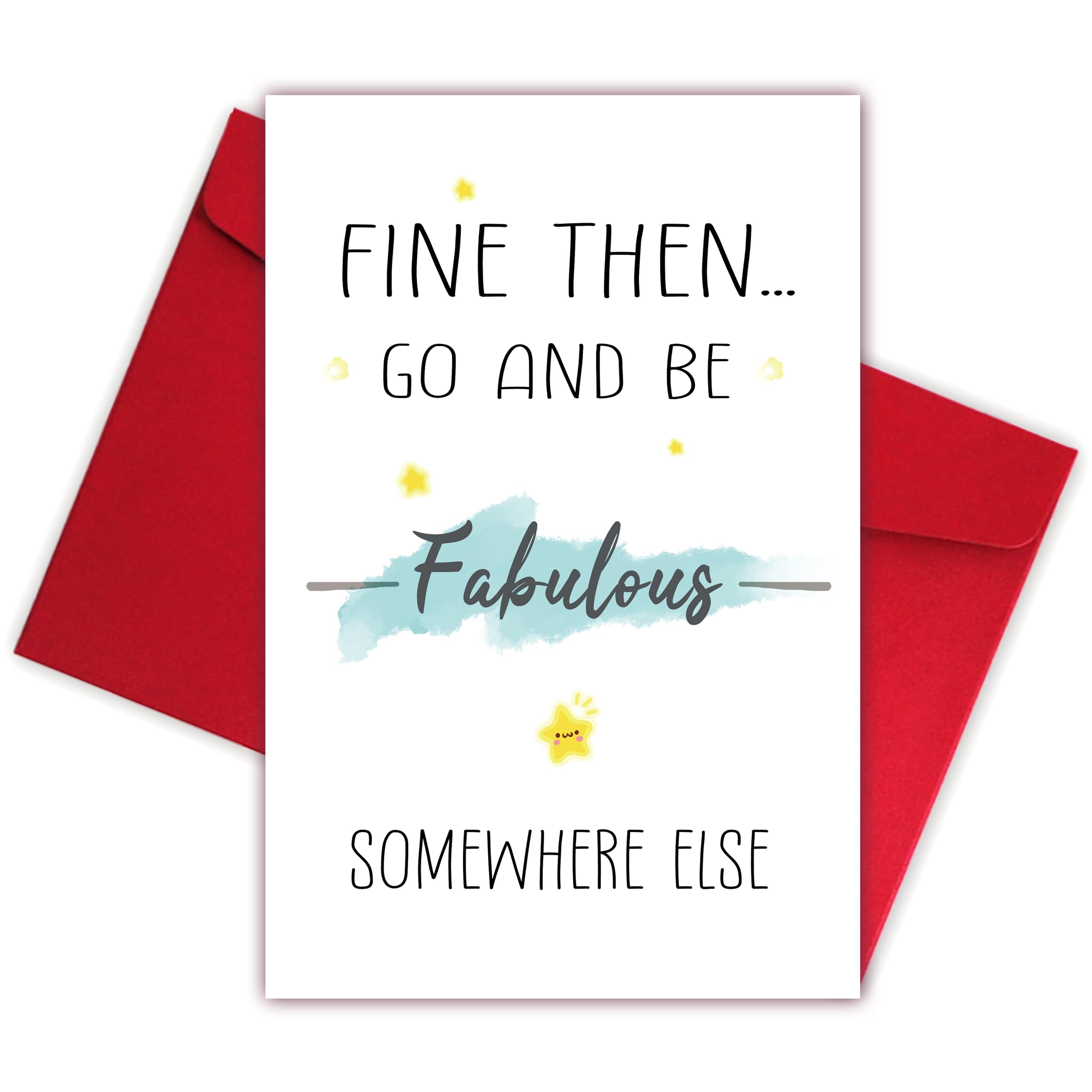 Bewoow Good Luck Gifts for Coworker, Funny Farewell Card for Leaving Colleague, Sassy Goodbye Gift for Women, We Will Miss You Office Card for