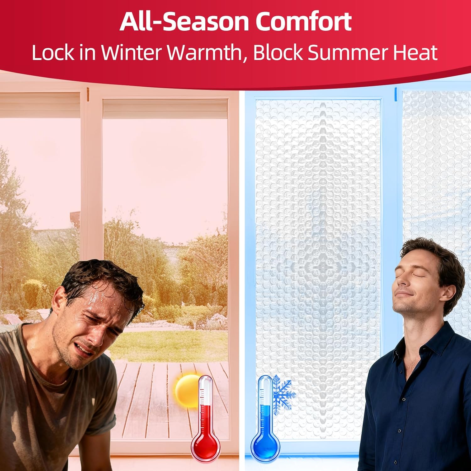 Reflective Insulation Aluminum Foil Sheets 47.2 in X 20 FT，3mm, Bubble Wrap for Packing Attic Door Insulation Cover, Window Tint for Home Heat Blocking, Window Film, Garage Door Screen