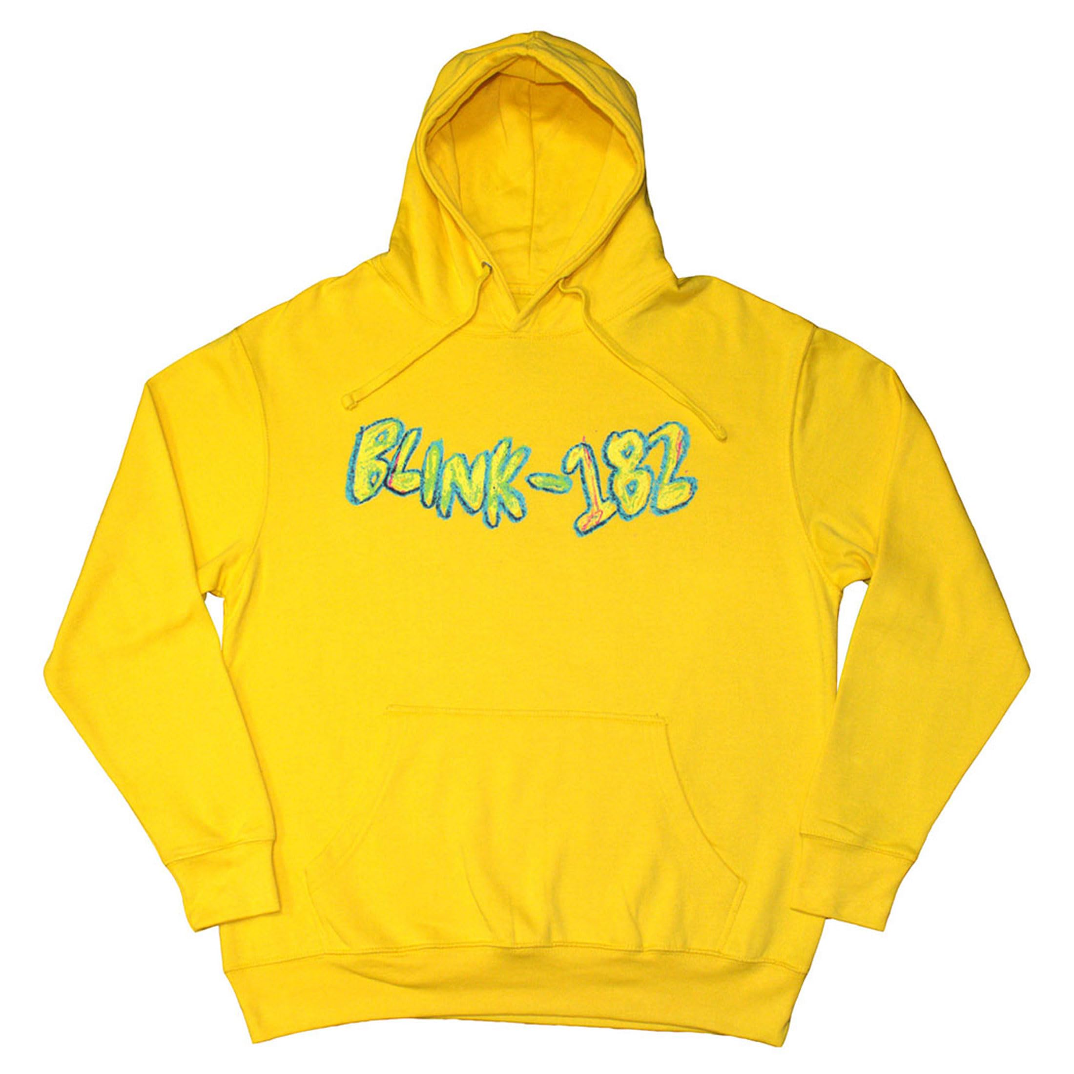 Rock Off officially licensed products Męska bluza z kapturem Blink 182 Crayon żółta