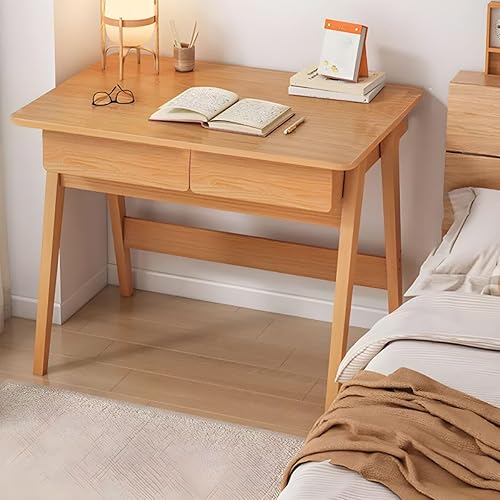 Miniatura 18 de CraftThink Escritorio escandinavo de estudio de oficina, escritorio contemporáneo para computadora, escritorio de trabajo con base de madera