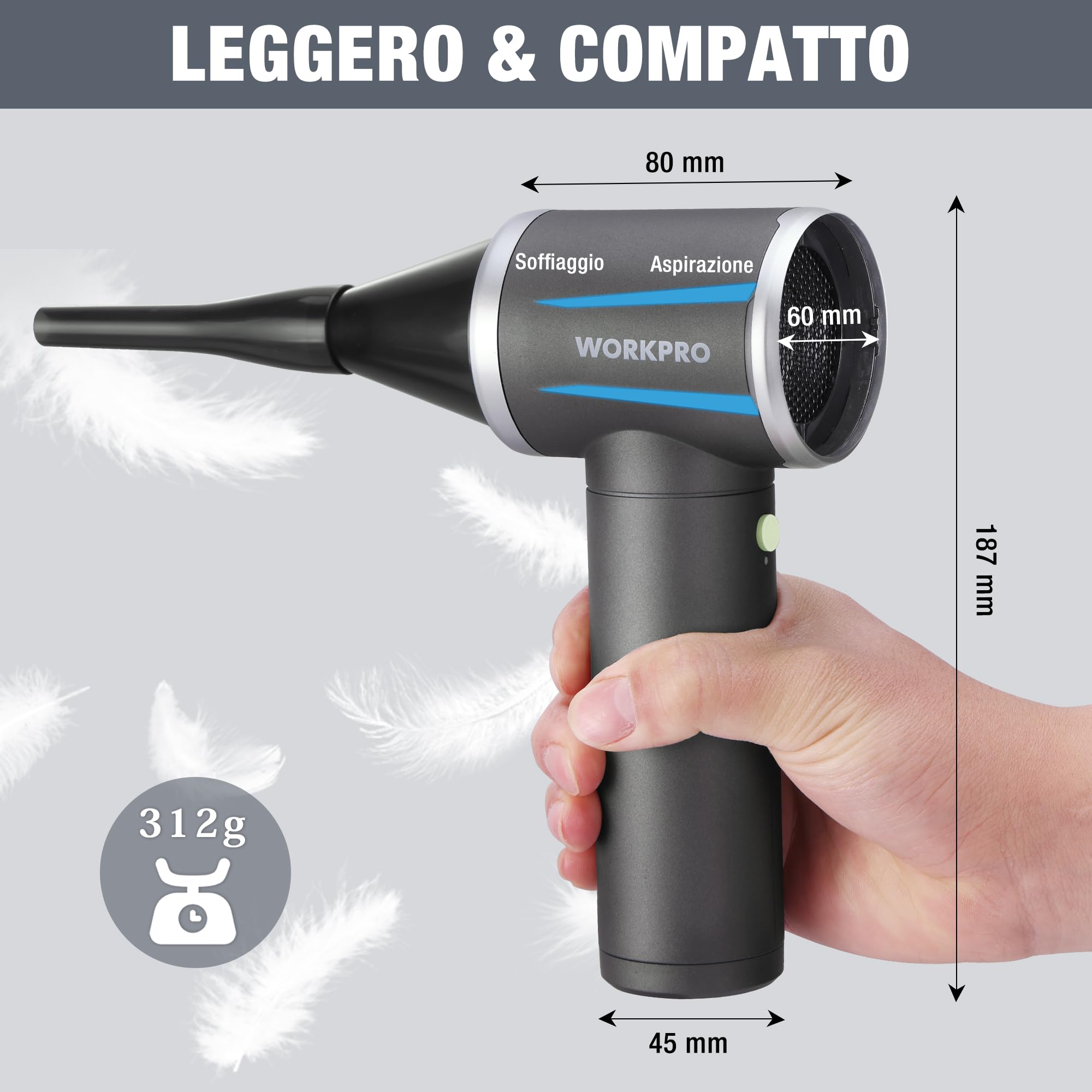 Aria Compressa Elettrico Rimuovi Polvere, Aspirapolvere E Soffiatore 2