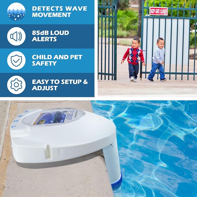 Alarma para piscina con sensor de movimiento inalámbrico miniatura 6