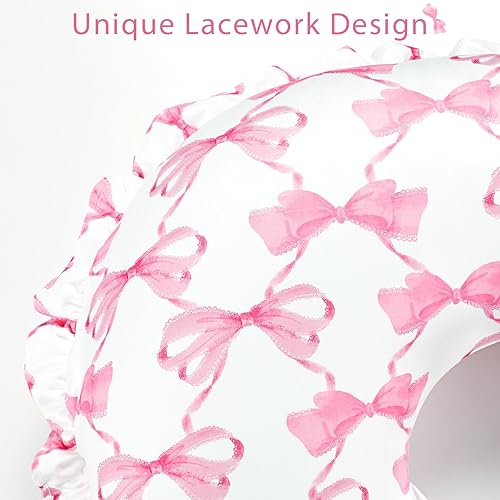 Miniatura 3 de Funda de almohada de lactancia con lazo rosa