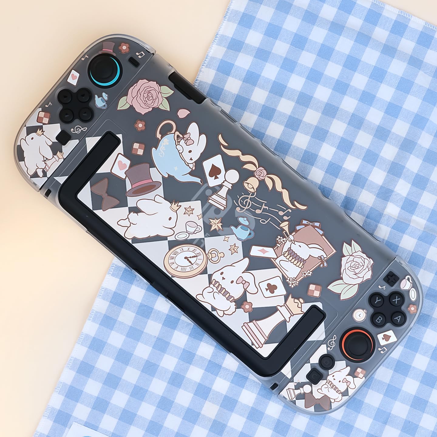 Switch 2025 Dockable Protective Case Compatible with Switch2, Protective Shell for Nintendo Switch 2 Hard PC Switch Cover - Alice