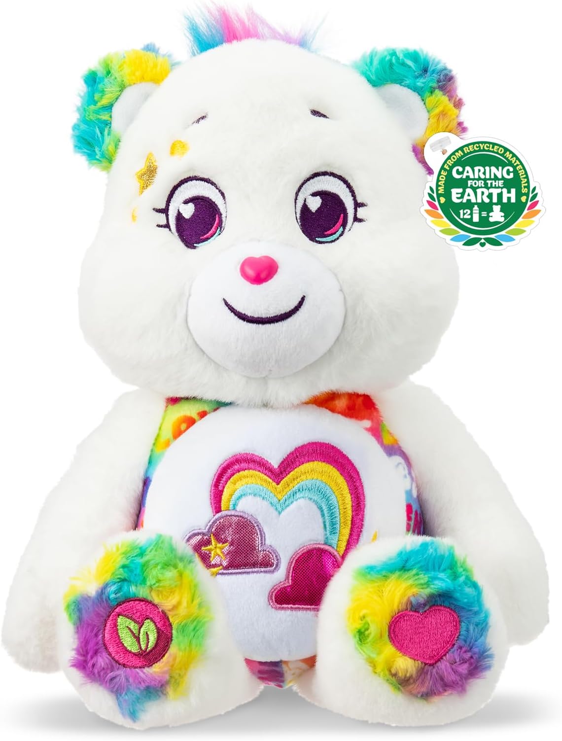 Care Bears Medium Plush - True Friend Bear - Perfect Stuffed Toy Holiday, Birthday Gift, Super Soft and Cuddly - Good for Girls and Boys, Employees, Collectors