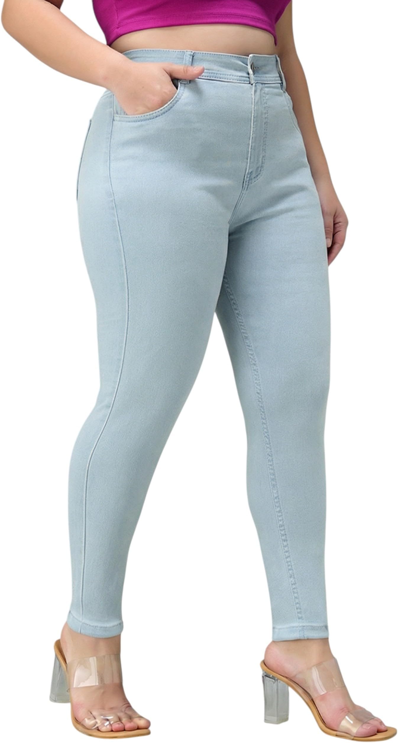 Women's Bootcut High Rise Regular Length Stretchable Denim Jeans