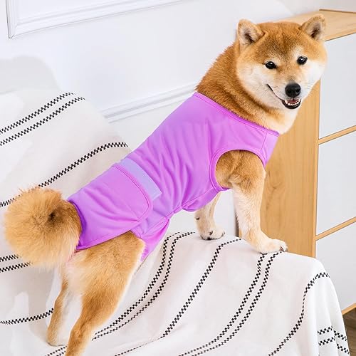 Miniatura 10 de Pañal de cuerpo completo para perro con pañales para cachorros, traje de recuperación fisiológica para perros y gatos después de la cirugía, body