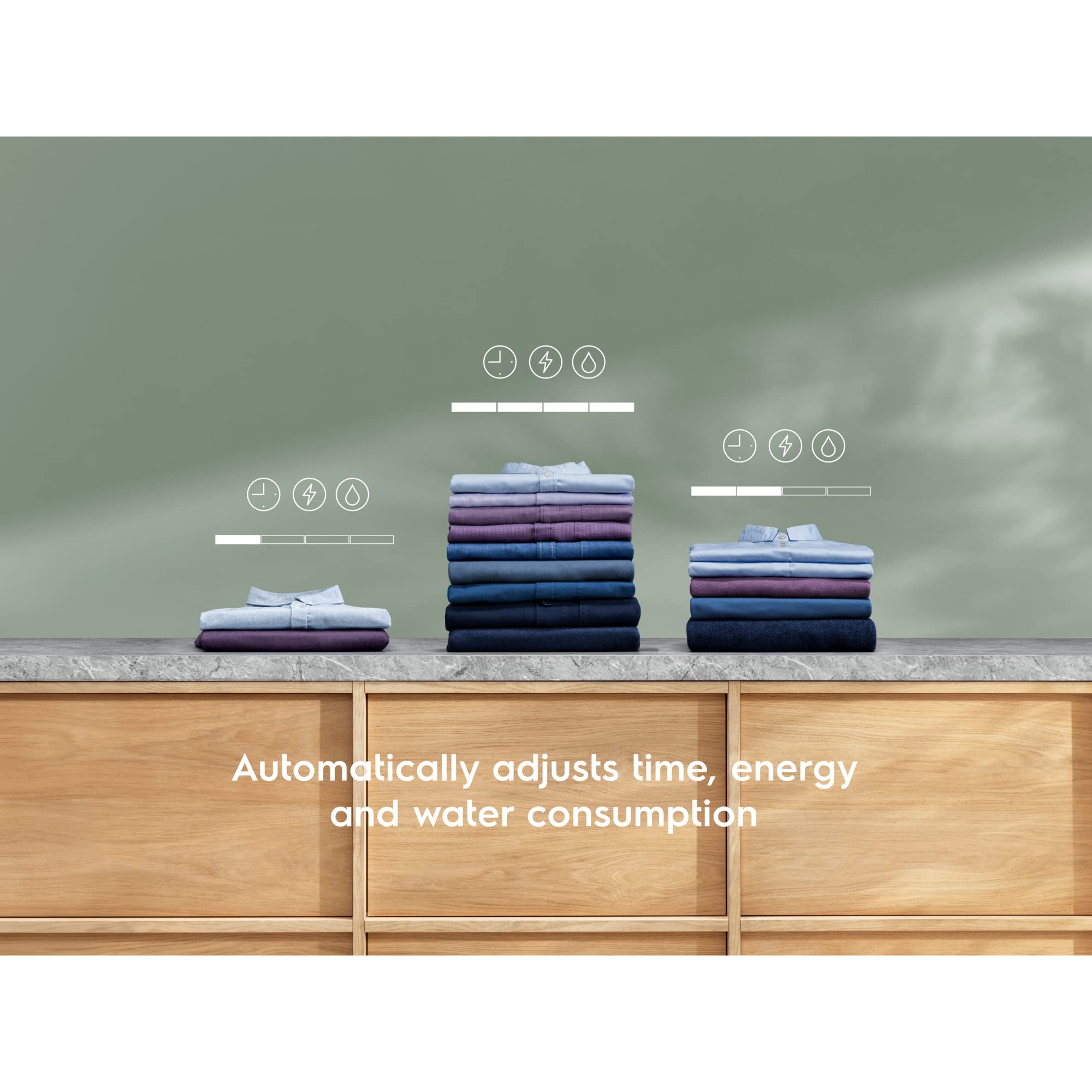 Electrolux EN7F4842OF Lavadora Integrable 8 kg, 1400 rpm, SteamCare con Vapor FreshScent, SensiCare, Time Manager, Display XL LCD, Motor Inverter, Programa Rápido, Certificado Woolmark Blue, Clase B