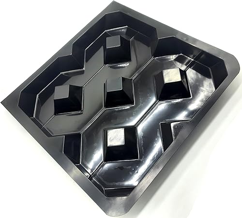 Miniatura 8 de BETONEX Moldes de hormigón para pavimentadora, bloque de hierba, molde de plástico ABS de 0.079in para estacionamiento ecológico, molde de plástico
