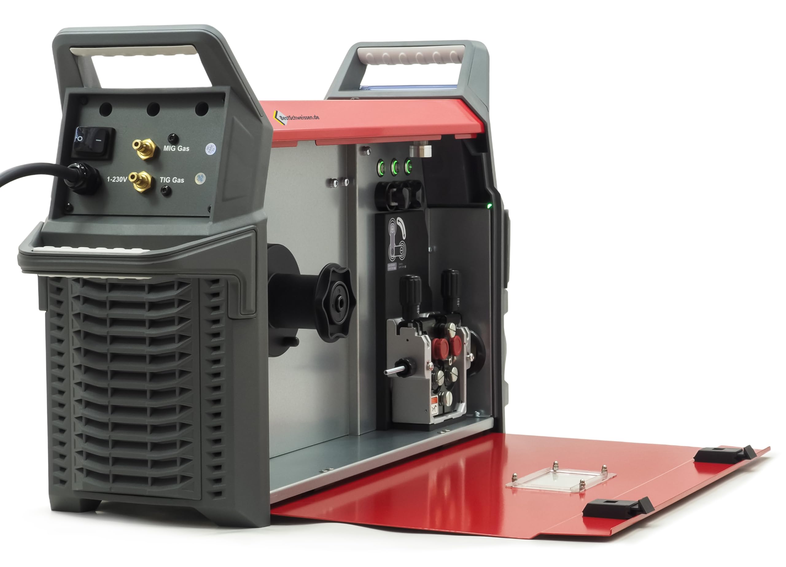 IDEAL Expert Multi 230 PFC Pulse 4 en 1 Pro5 - Máquina de soldar combinada, inversor MIG MAG WIG, alambre de llenado sin gas con función de pulso, sinérgico, 230 A, para acero, aluminio, acero