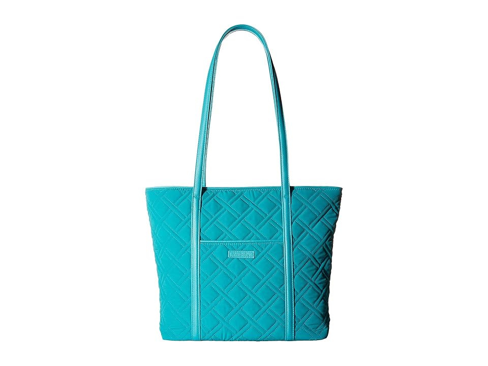 

Vera Bradley Small Trimmed Vera (Turquoise Sea) Tote Handbags