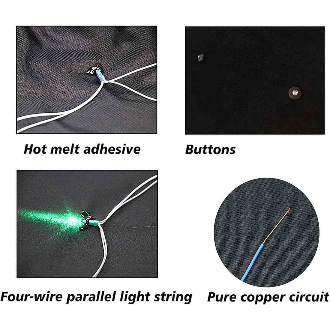 Rideau de fond à LED en forme d'étoile avec DMX512 et télécommande, rideau de scène pliable pour décoration de fête de mariage, club, 4 x 6 m