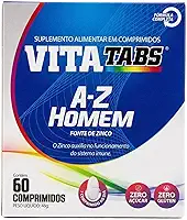 Vitatabs A-Z Homem 60 Comprimidos Suplemento Multivitamínico Masculino Com Vitaminas E Minerais Uso Diário