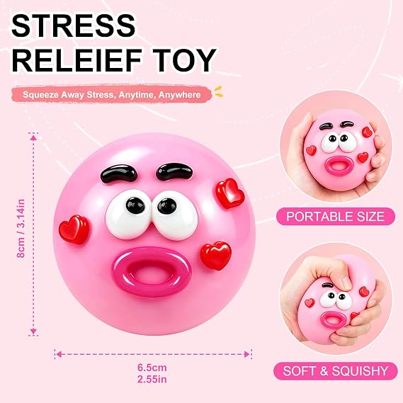 Smushers Squishy Fidget Toy, Interchangeable Dog Face Swap Stress Relief Sensory Squeeze Toy, Dog Face Swap Squishy stress balls, Fun Desk Accessory for Kids Adults Office Travel Party School Home